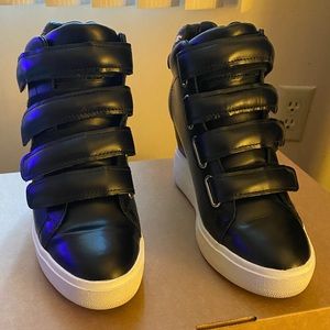 Ash Leather Wedge Sneaker